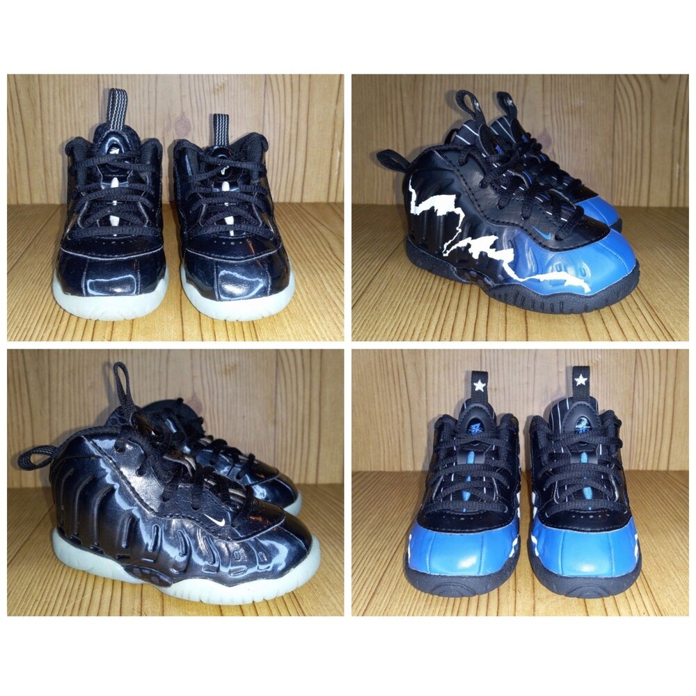 Size 5C - Nike Little Posite One PS Black Barely Green All Star & 1996 All Star